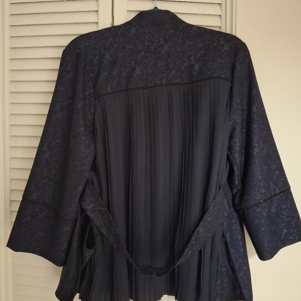 Harlyn Blue Textured Jacket - Picture 6 of 6